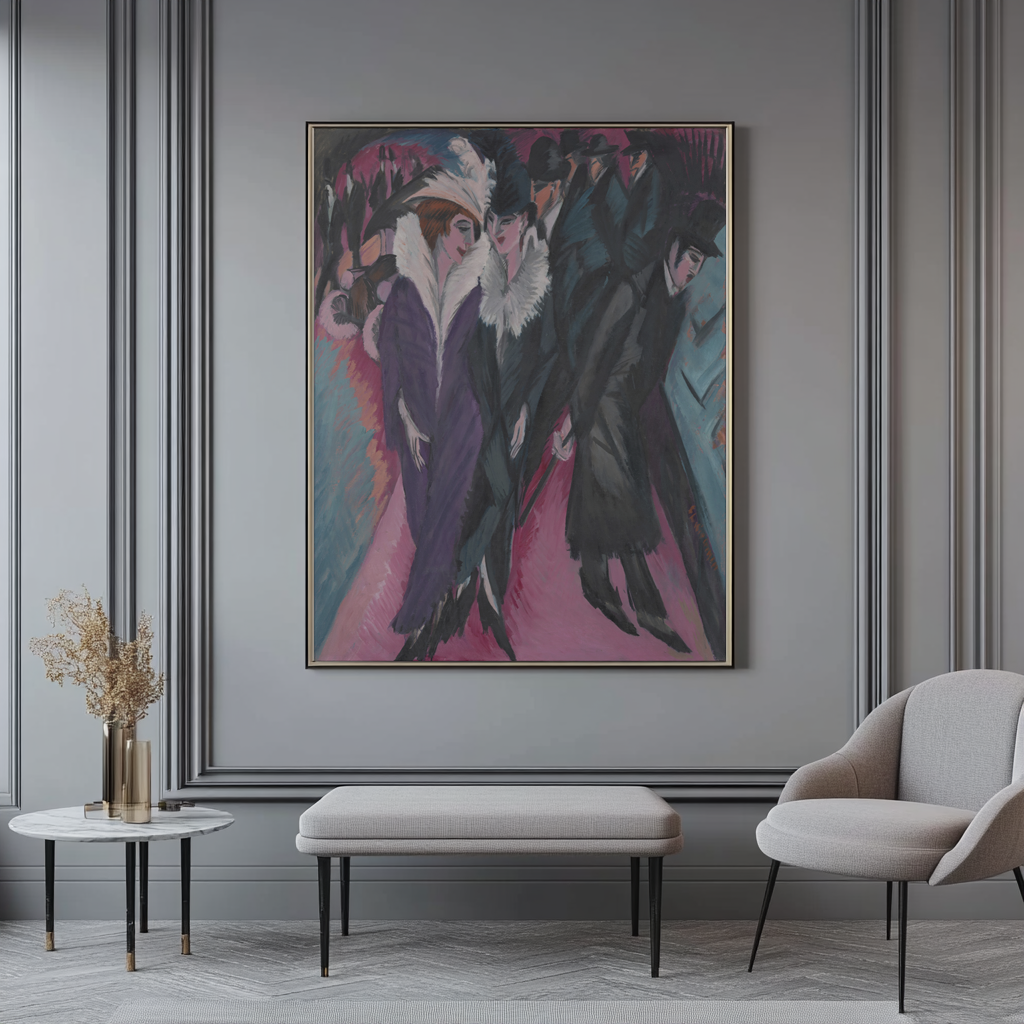 Rue Berlin - Ernst Ludwig Kirchner - Toile premium 430g (qualité galerie)