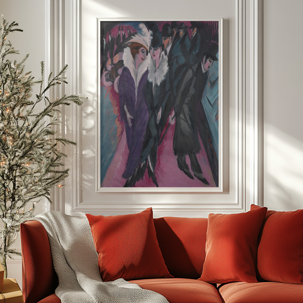 Rue Berlin - Ernst Ludwig Kirchner - Toile premium 430g (qualité galerie)