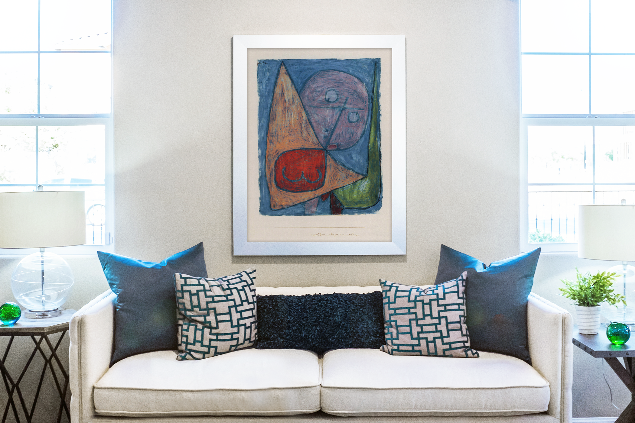 Still-feminine angel -Paul Klee - Premium canvas 430g (gallery quality)
