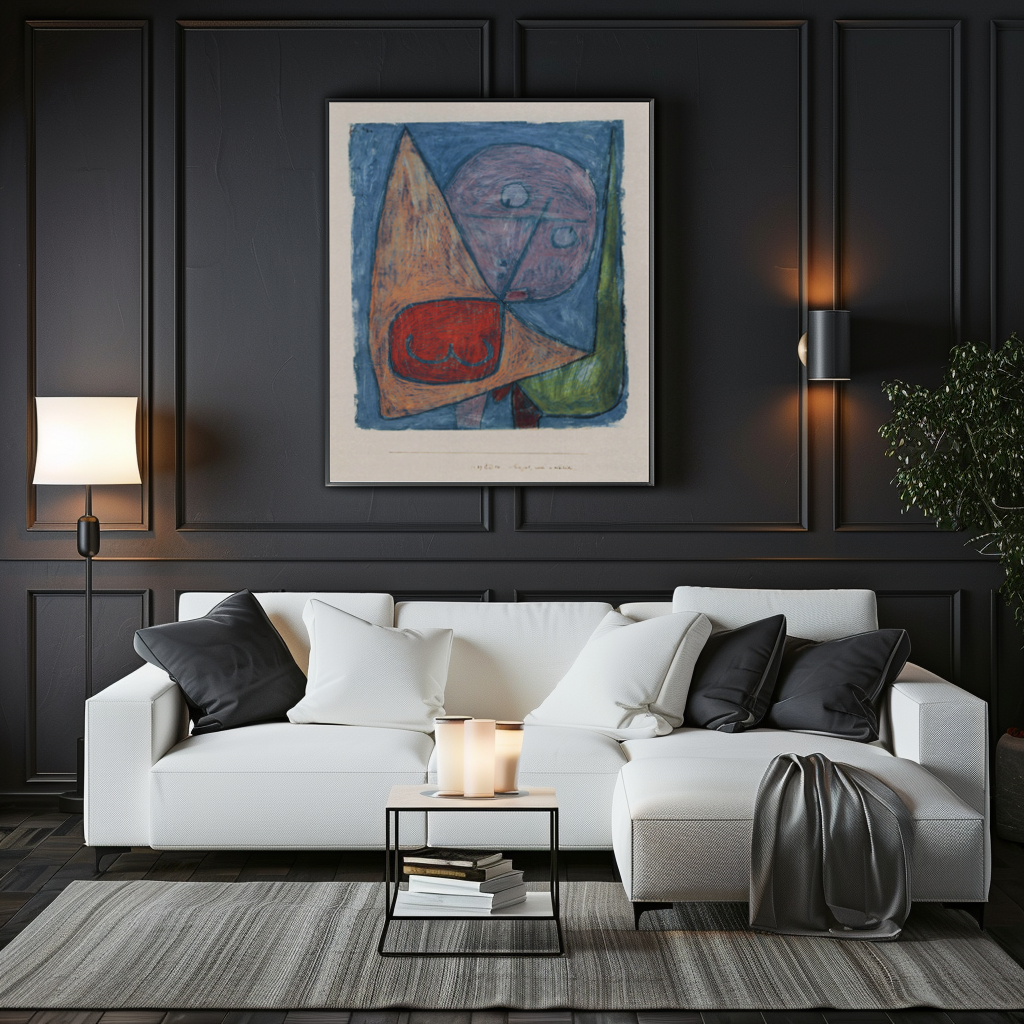 Still-feminine angel -Paul Klee - Premium canvas 430g (gallery quality)