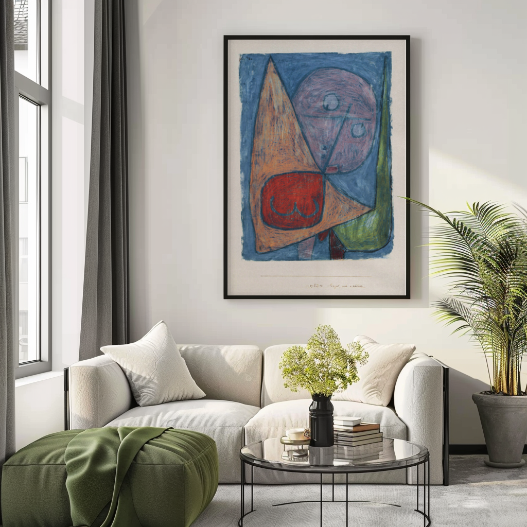Still-feminine angel -Paul Klee - Premium canvas 430g (gallery quality)
