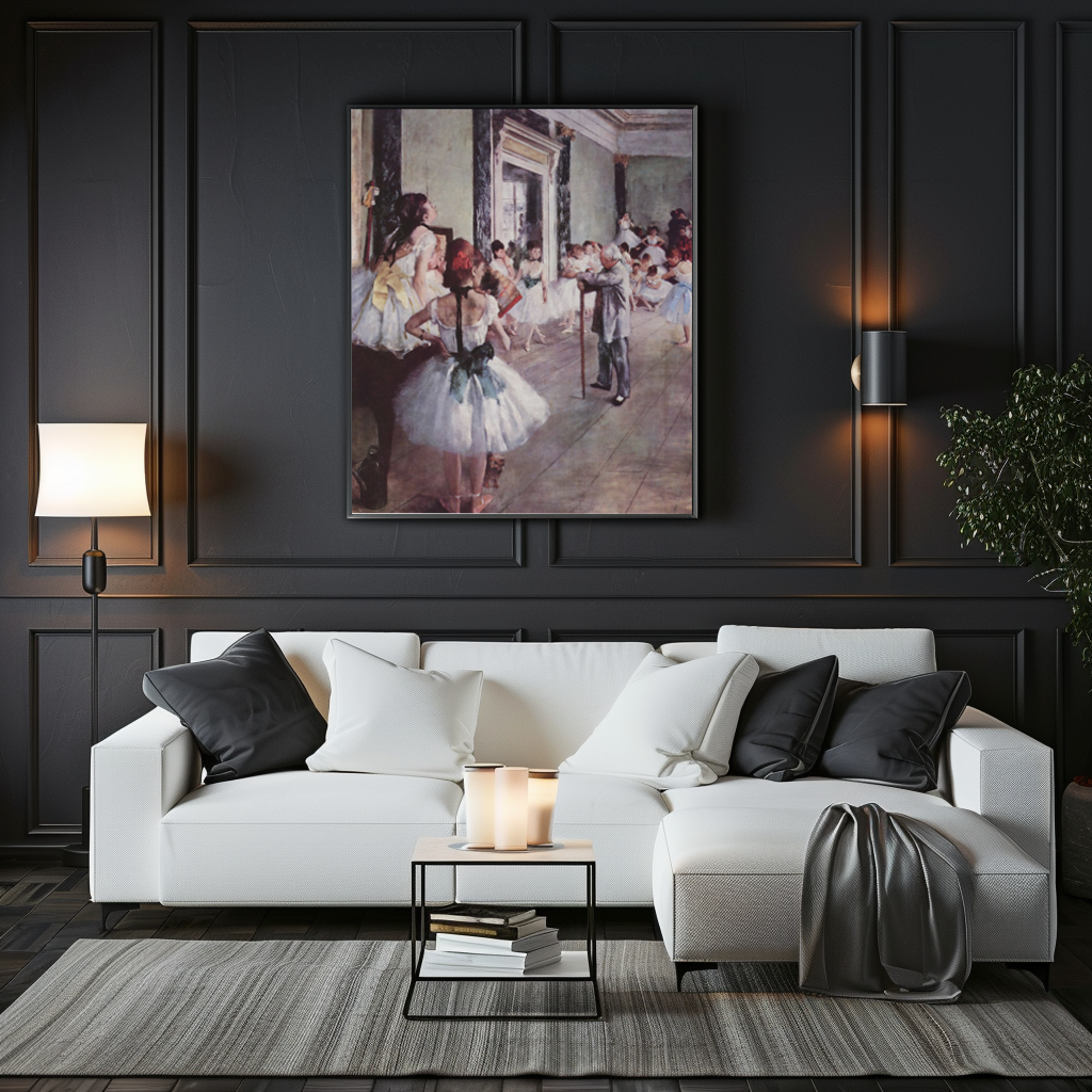 La Classe de danse - Edgar Degas - Toile premium 430g (qualité galerie)