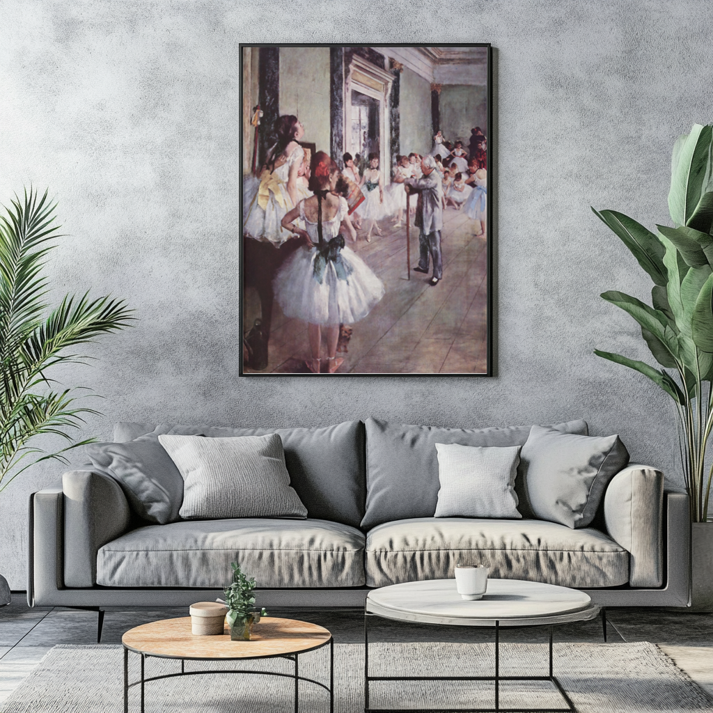 La Classe de danse - Edgar Degas - Toile premium 430g (qualité galerie)