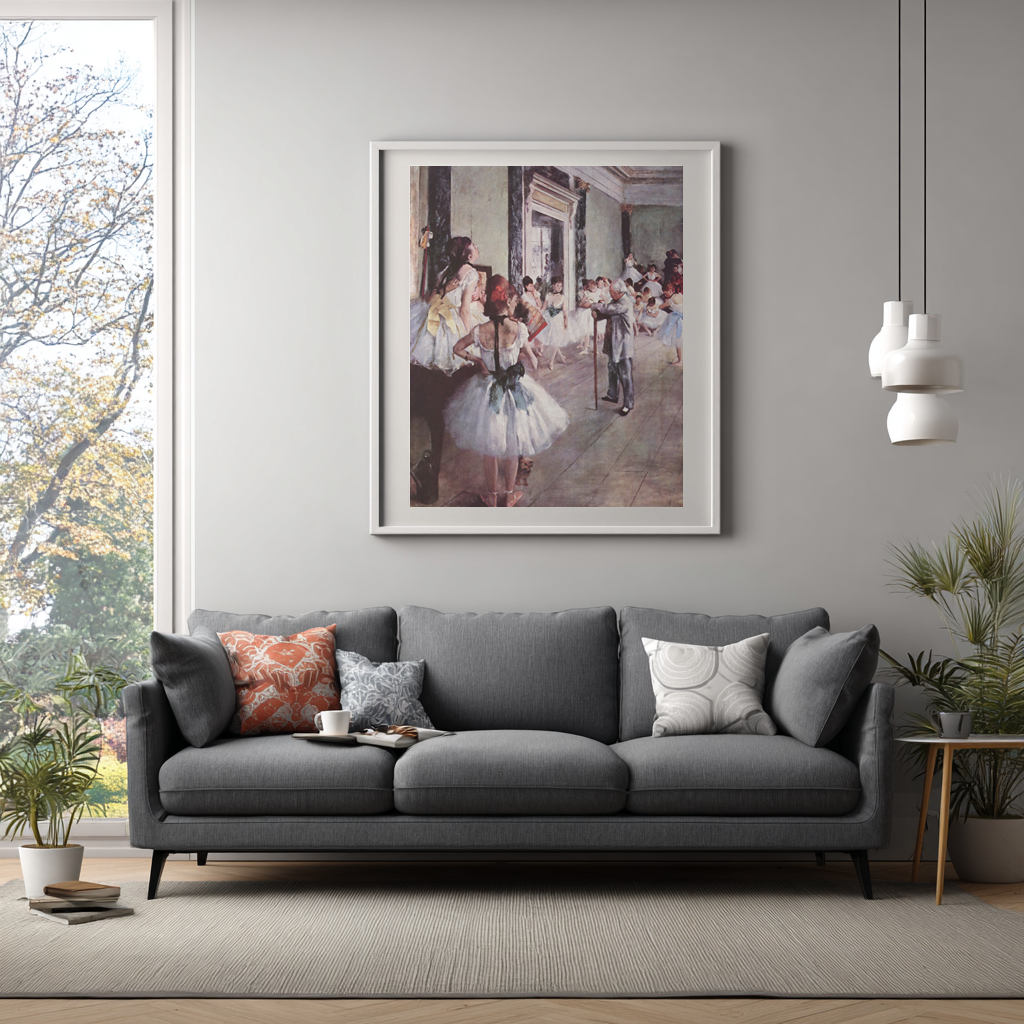 La Classe de danse - Edgar Degas - Toile premium 430g (qualité galerie)