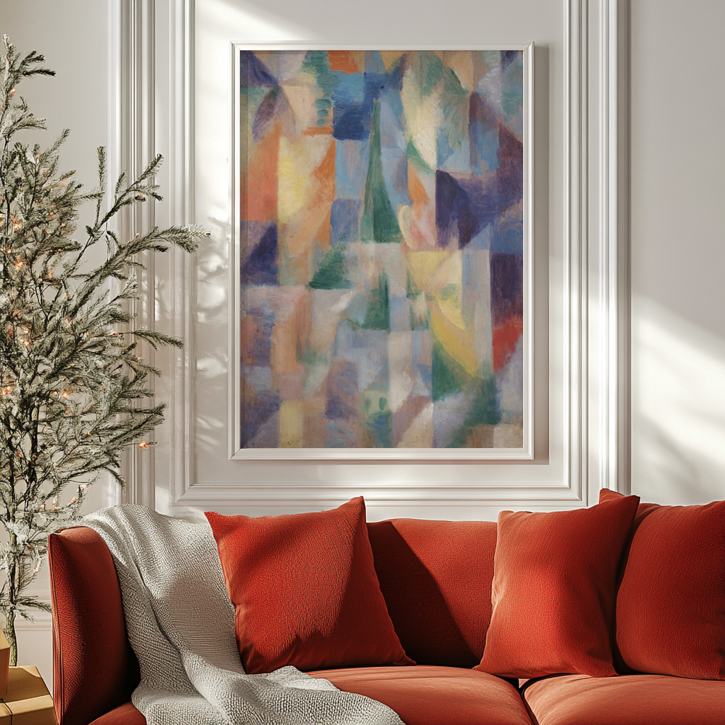 Fenêtre sur la ville - Robert Delaunay - Toile premium 430g (qualité galerie)