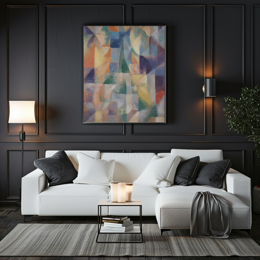 Fenêtre sur la ville - Robert Delaunay - Toile premium 430g (qualité galerie)