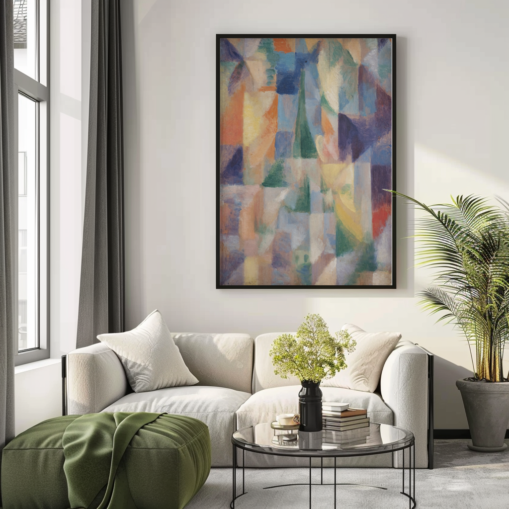 Fenêtre sur la ville - Robert Delaunay - Toile premium 430g (qualité galerie)
