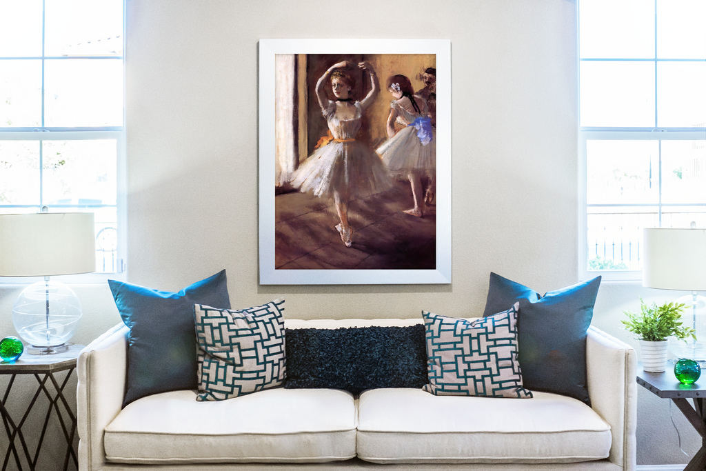 Two Dancers in the Studio - Edgar Degas - Premium 430g Canvas (Gallery Quality)