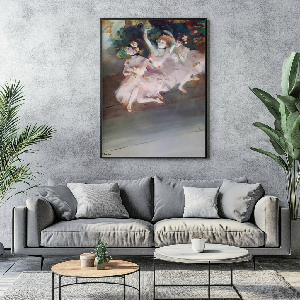 Trois danseuses - Edgar Degas - Toile premium 430g (qualité galerie)