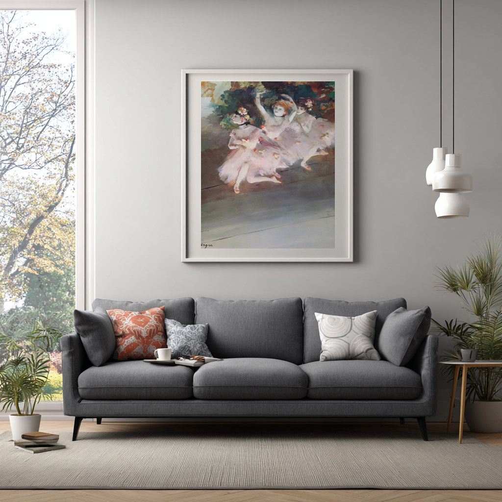 Trois danseuses - Edgar Degas - Toile premium 430g (qualité galerie)