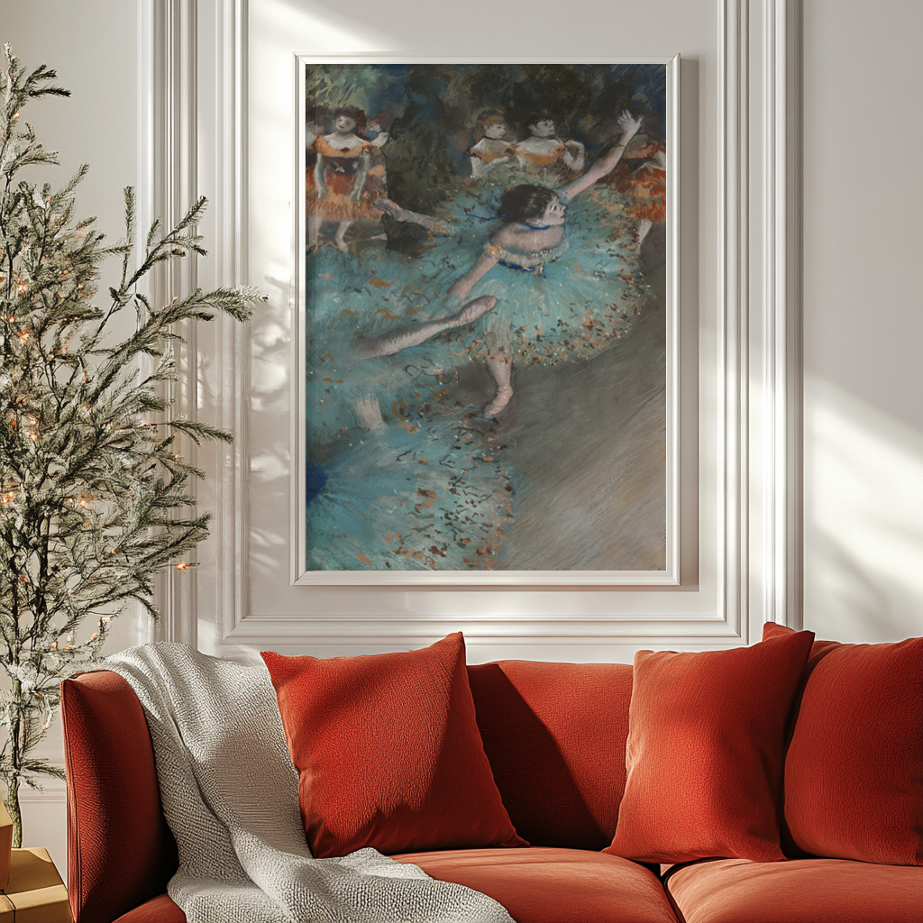 Dancer in Green -Edgar Degas - Premium 430g canvas (gallery quality)