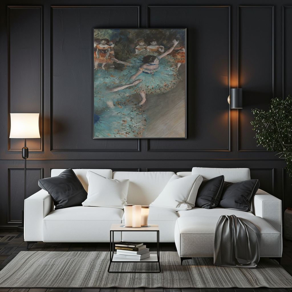 Dancer in Green -Edgar Degas - Premium 430g canvas (gallery quality)