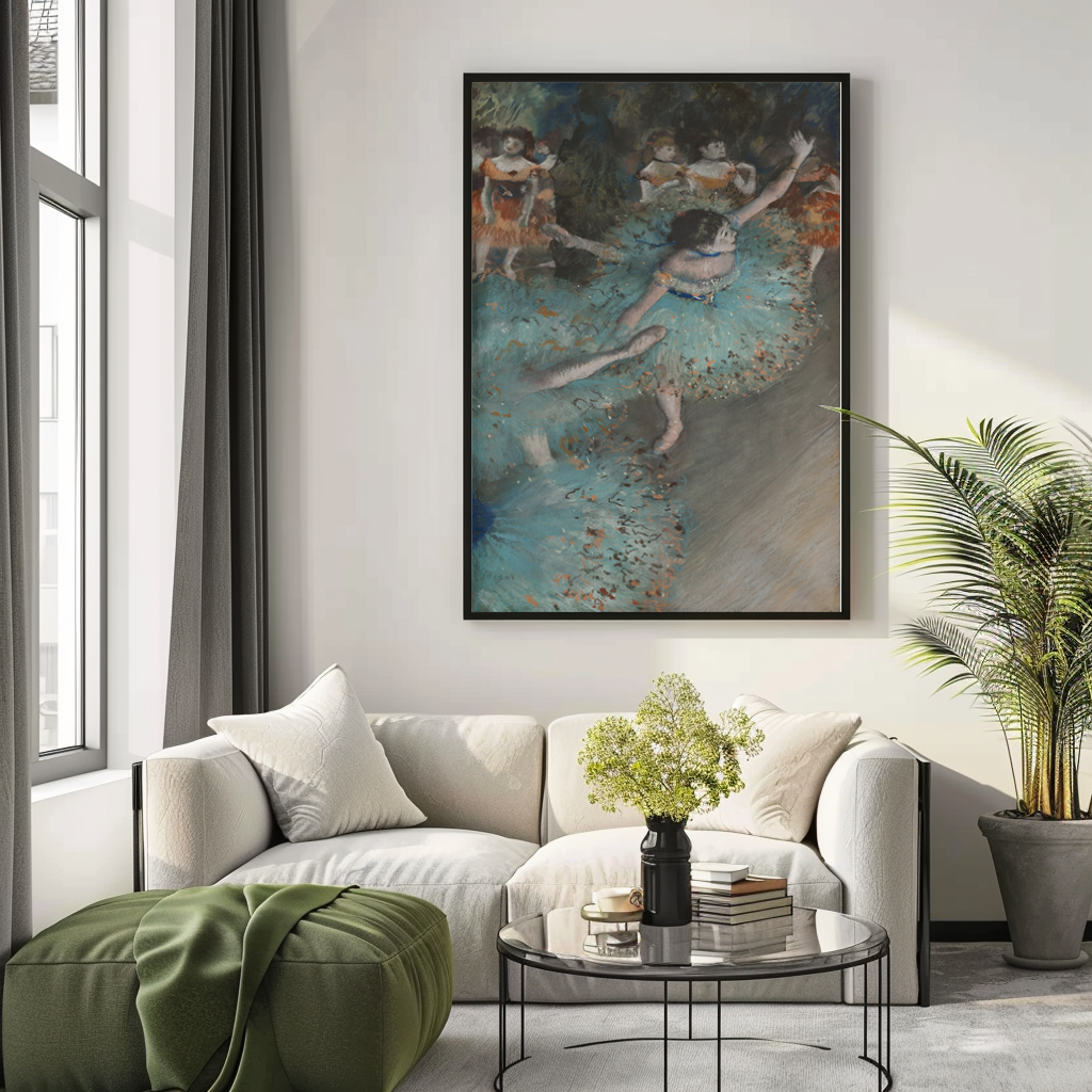 Dancer in Green -Edgar Degas - Premium 430g canvas (gallery quality)