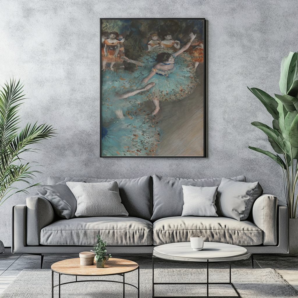 Dancer in Green -Edgar Degas - Premium 430g canvas (gallery quality)
