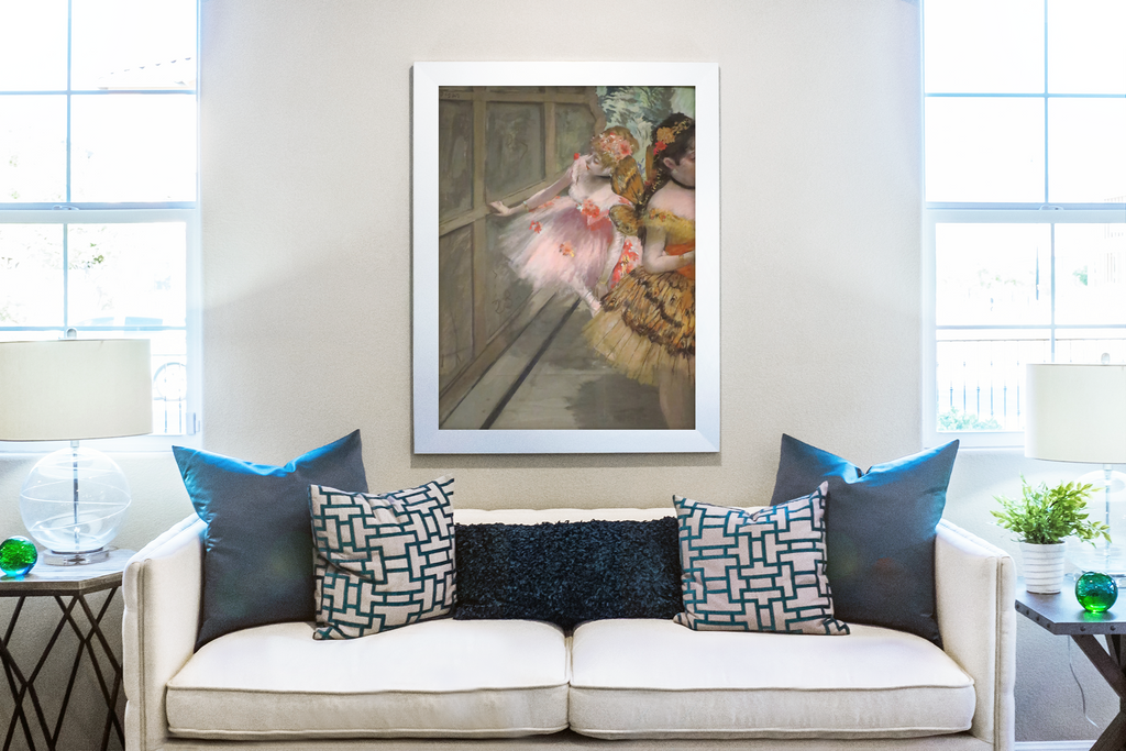 Dancers backstage -Edgar Degas - Premium Canvas 430g (gallery quality)