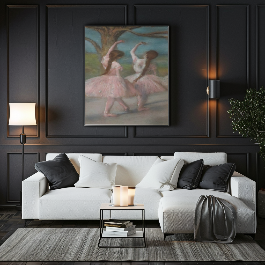 Danseuses roses - Edgar Degas - Toile premium 430g (qualité galerie)