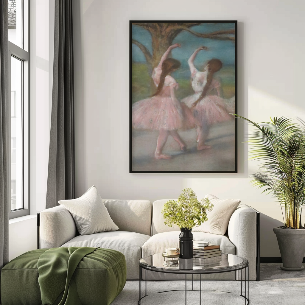 Danseuses roses - Edgar Degas - Toile premium 430g (qualité galerie)