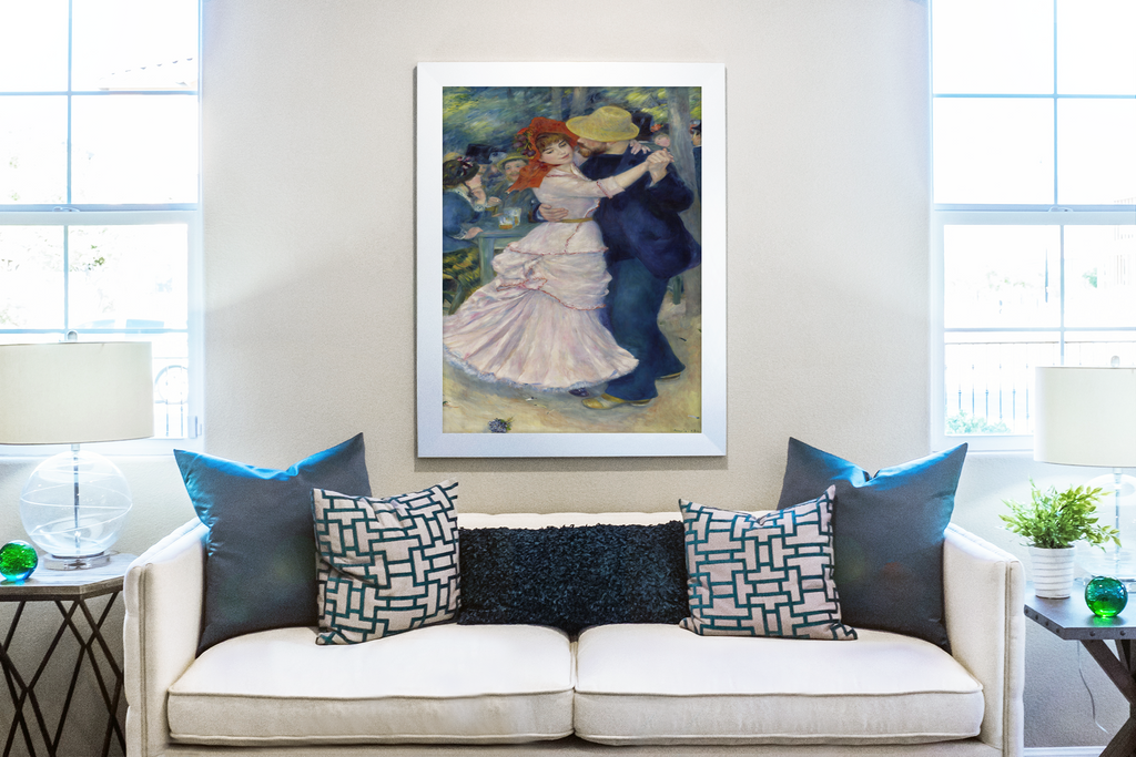 Dance at Bougival -Pierre Auguste Renoir - 430g Premium Canvas (gallery quality)