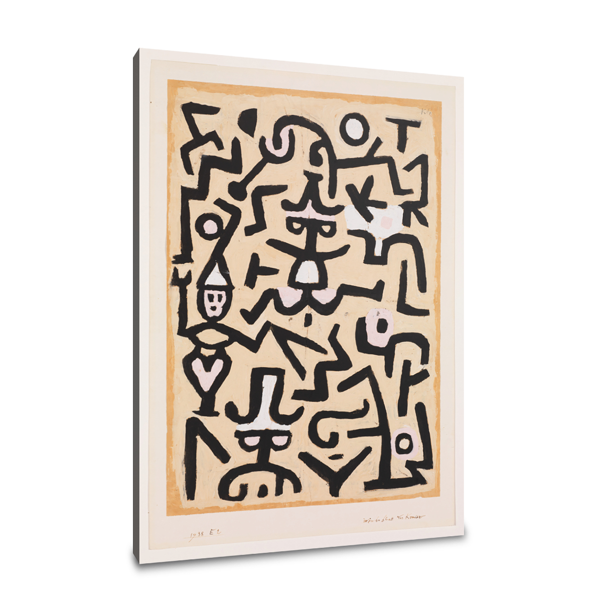 Advertisement for comedians -Paul Klee - Premium 430g canvas (gallery quality)