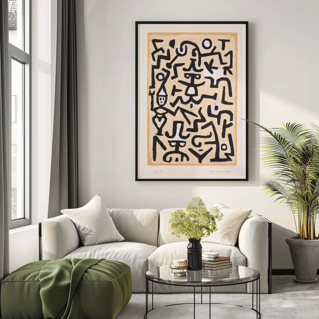 Annonce pour les comédiens - Paul Klee - Toile premium 430g (qualité galerie)