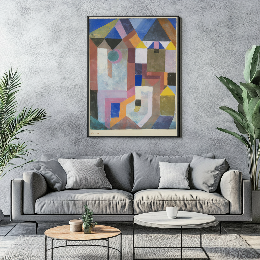 Architecture de couleurs - Paul Klee - Toile premium 430g (qualité galerie)