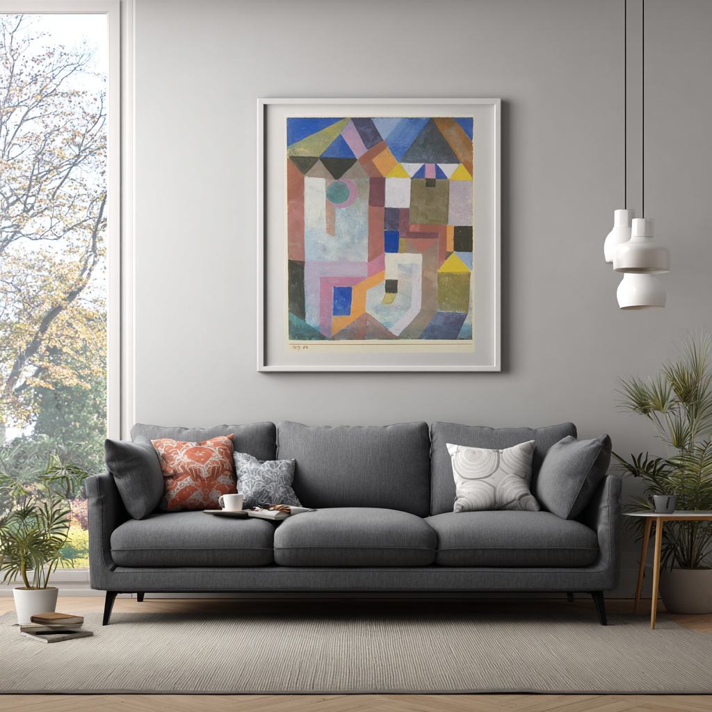 Color Architecture - Paul Klee - Premium 430g canvas (gallery quality)