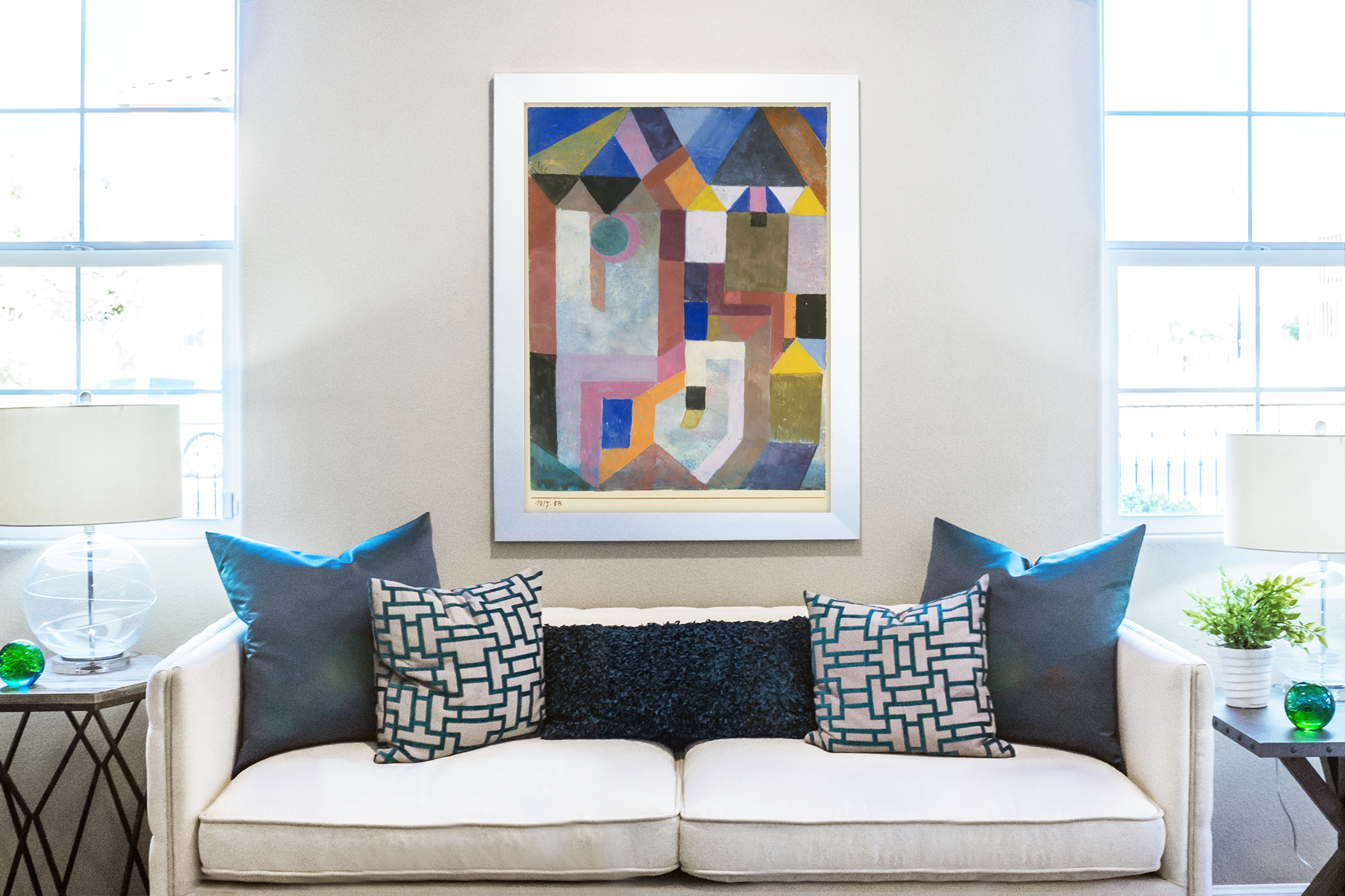 Color Architecture - Paul Klee - Premium 430g canvas (gallery quality)
