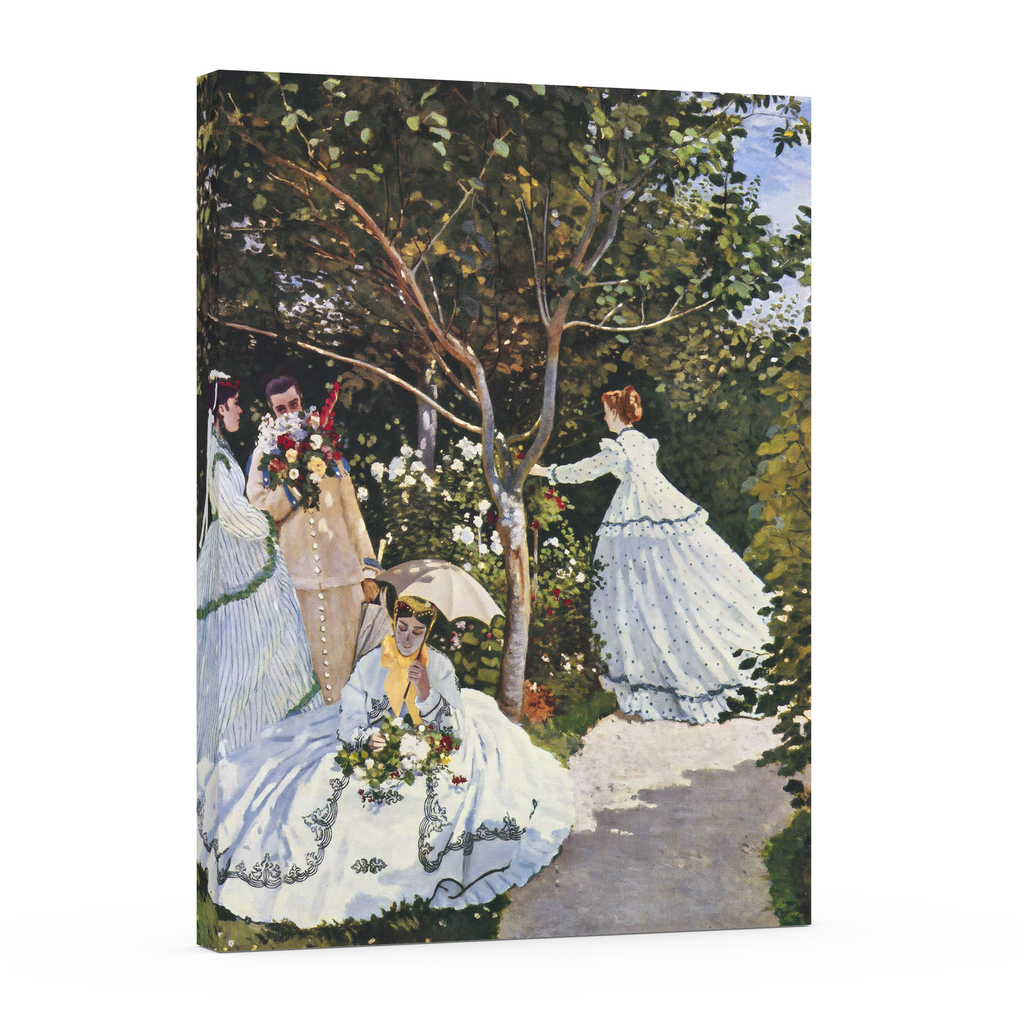 Femmes au jardin -Claude Monet - Toile premium 430g (qualité galerie)
