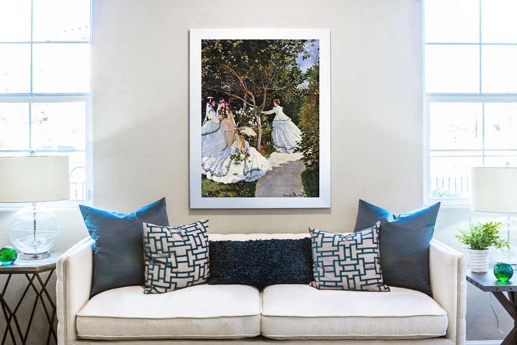 Femmes au jardin -Claude Monet - Toile premium 430g (qualité galerie)