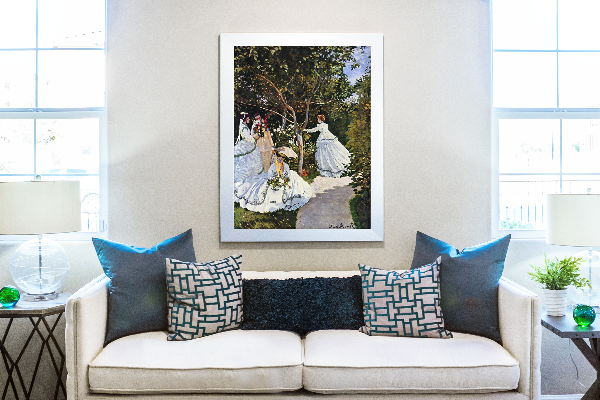 Women in the Garden - Claude Monet - Premium canvas 430g (gallery quality)