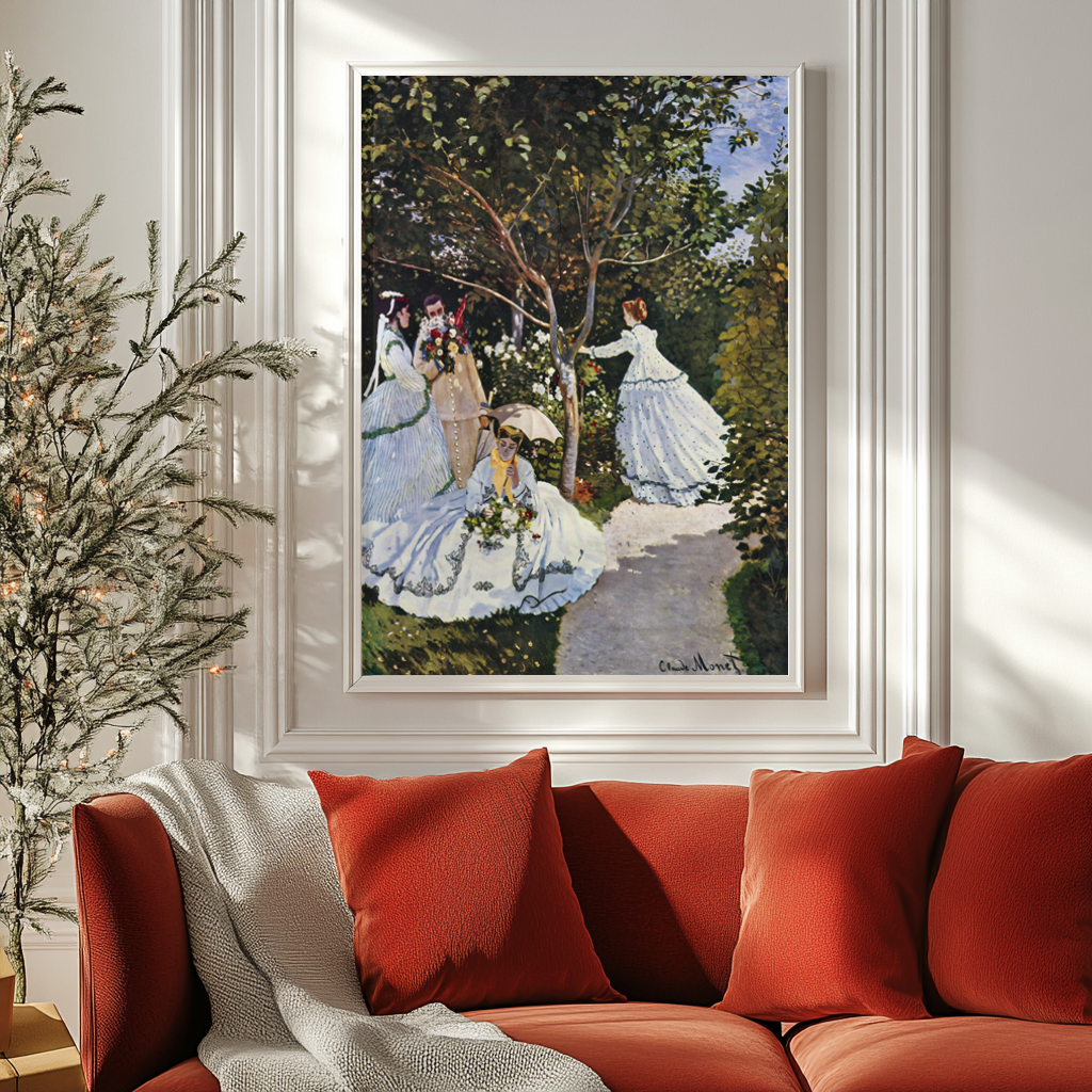 Women in the Garden - Claude Monet - Premium canvas 430g (gallery quality)