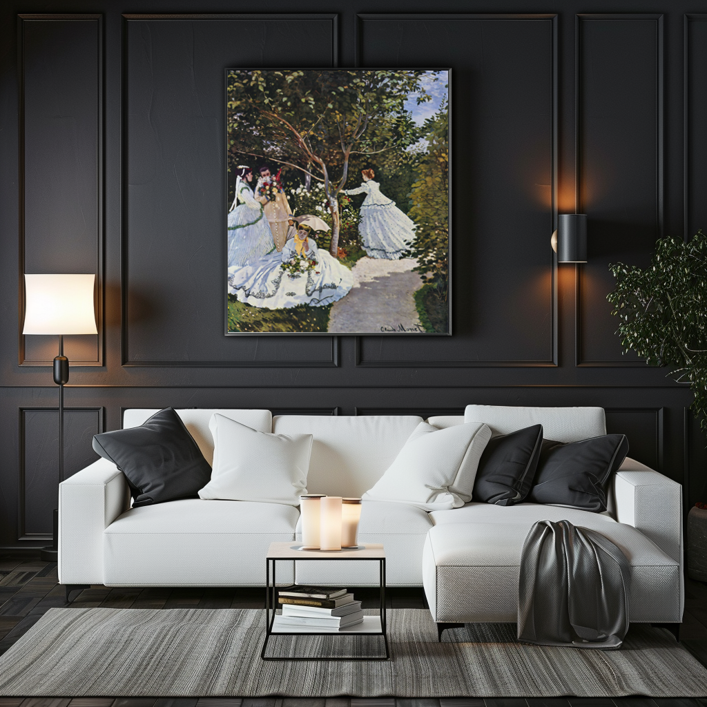 Women in the Garden - Claude Monet - Premium canvas 430g (gallery quality)