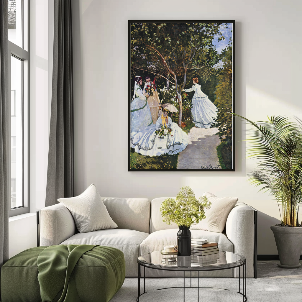 Women in the Garden - Claude Monet - Premium canvas 430g (gallery quality)