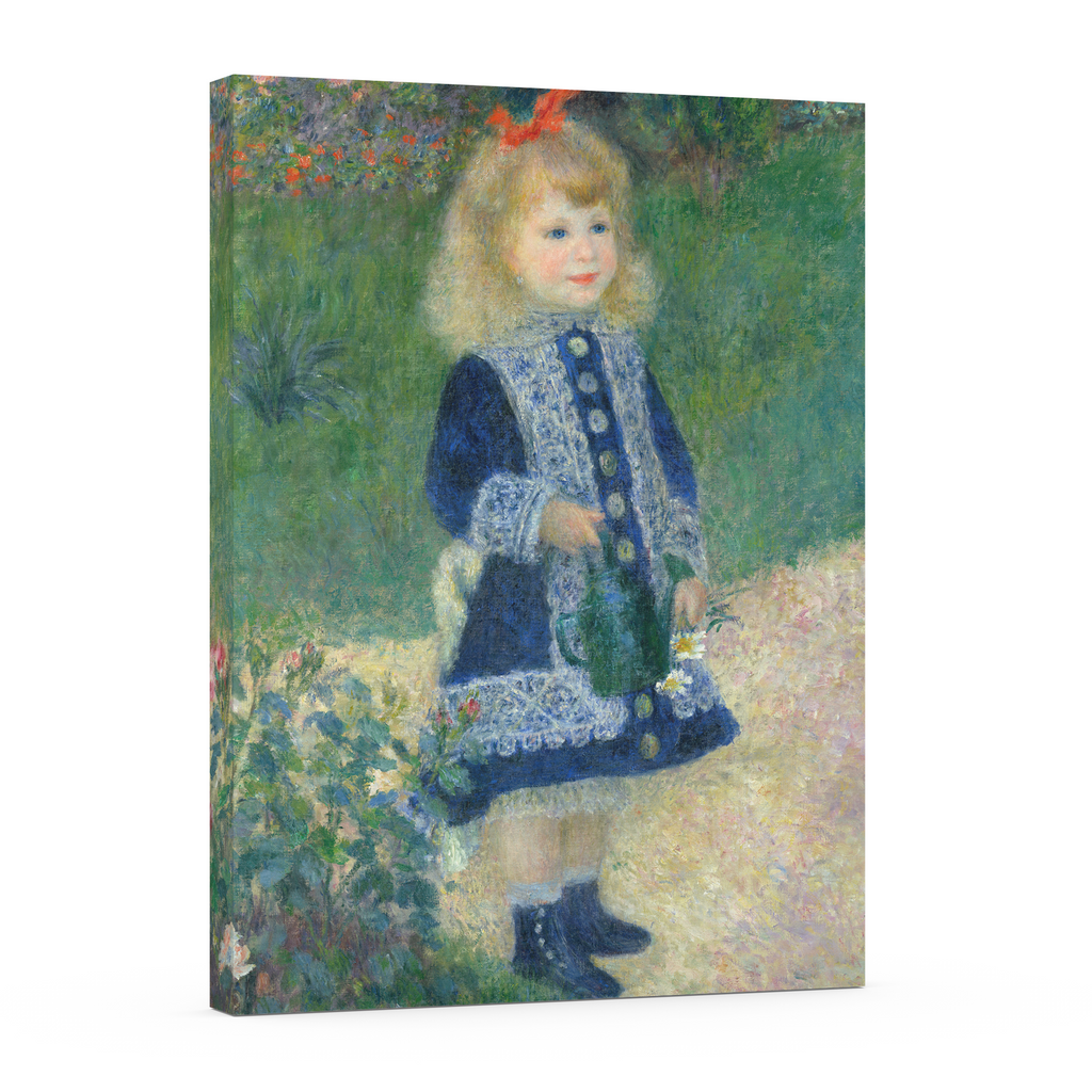 Girl with a Watering Can - Pierre Auguste Renoir - Premium Canvas 430g (gallery quality)