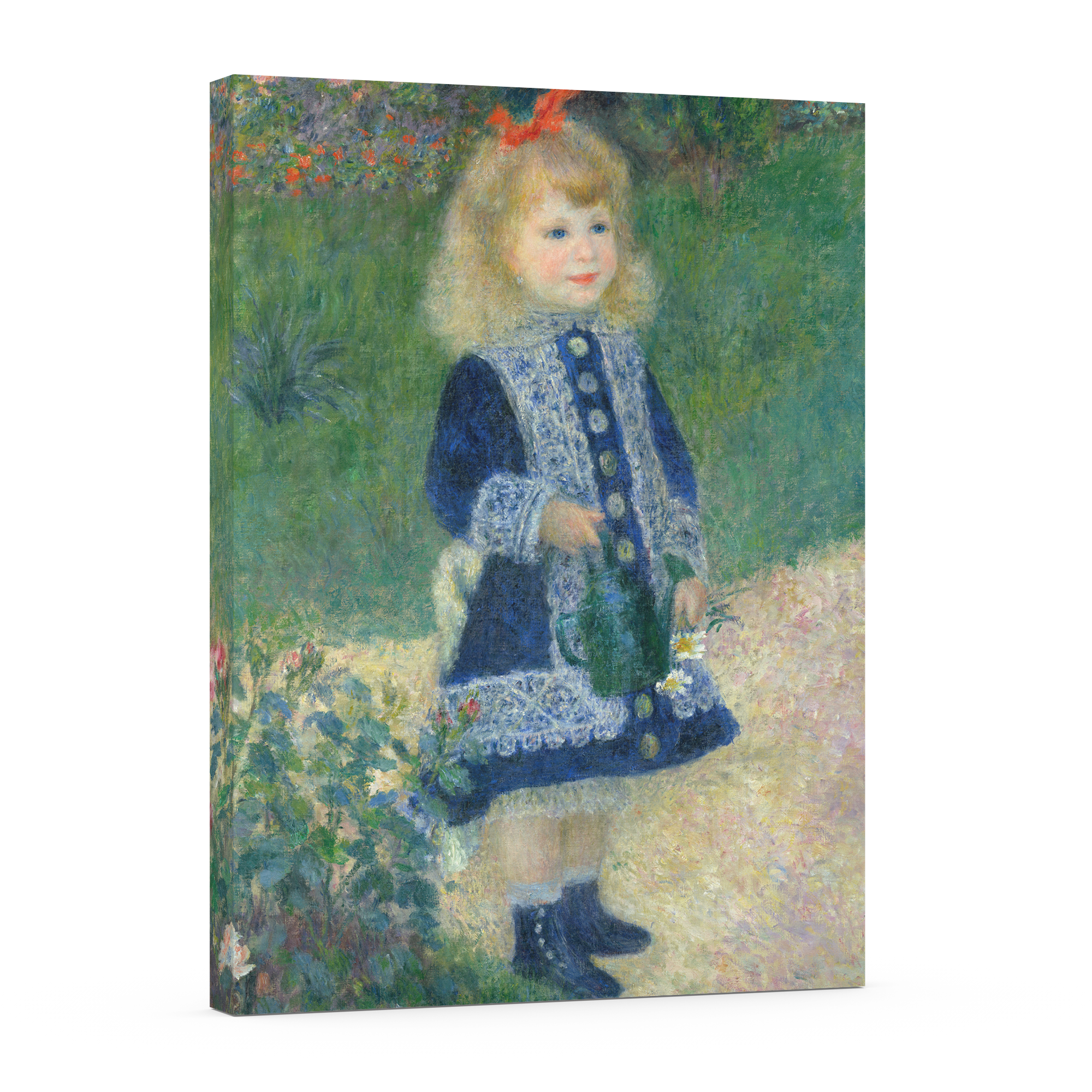 Girl with a Watering Can - Pierre Auguste Renoir - Premium Canvas 430g (gallery quality)