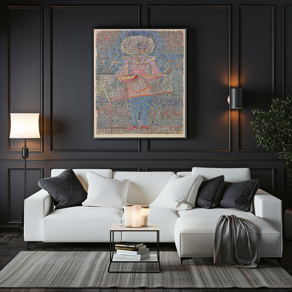Child in Fancy Dress - Paul Klee - Premium Canvas 430g (gallery quality)