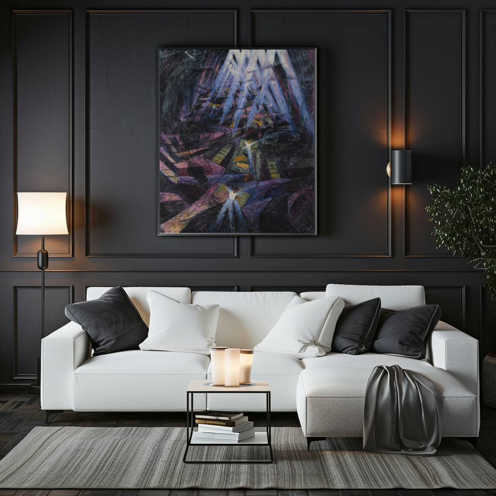 Forces d'une rue - Umberto Boccioni - Toile premium 430g (qualité galerie)