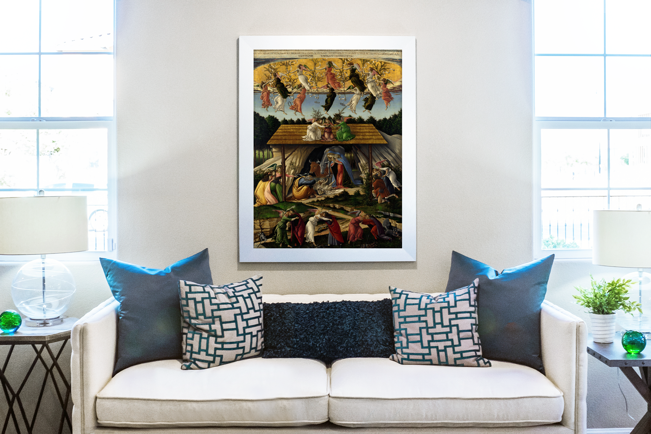 La nativité mystique -Sandro Botticelli - Toile premium 430g (qualité galerie)