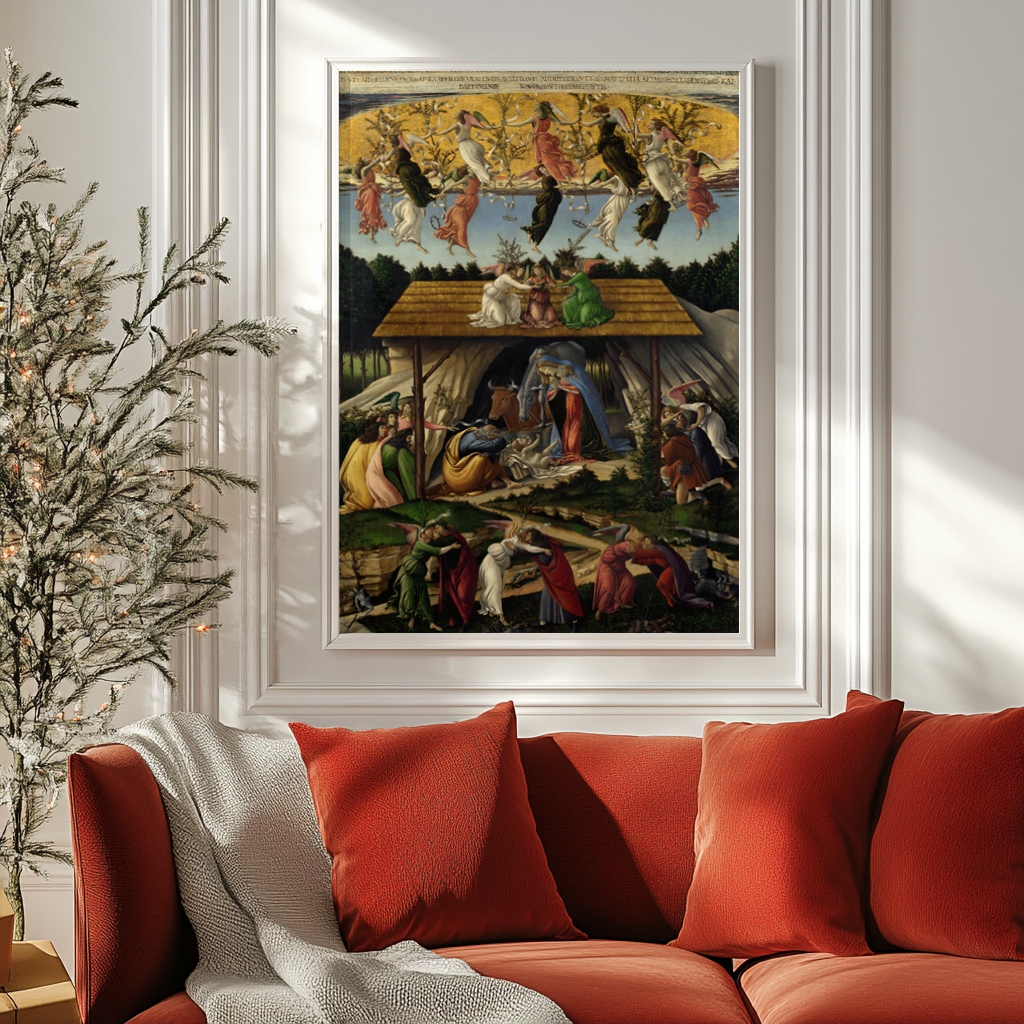 La nativité mystique -Sandro Botticelli - Toile premium 430g (qualité galerie)