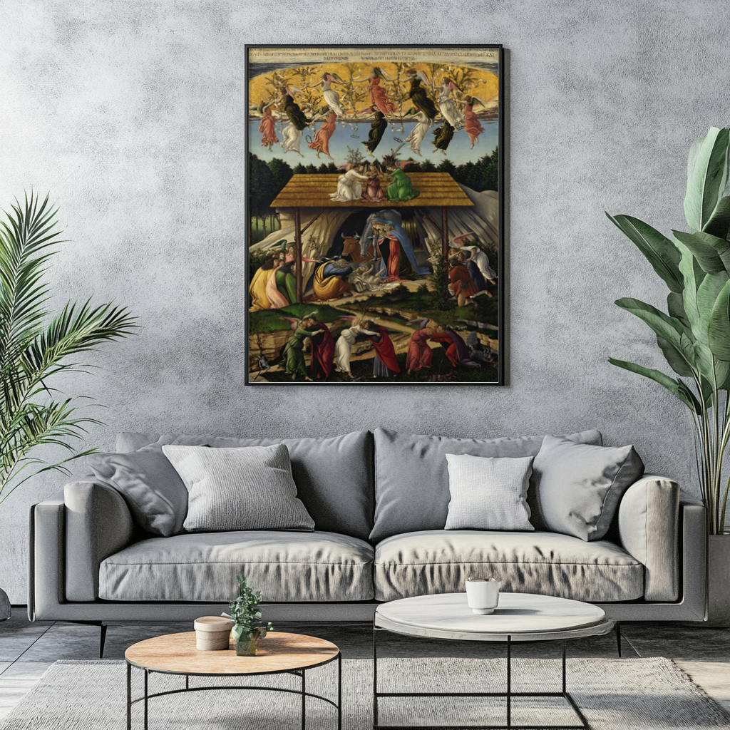 La nativité mystique -Sandro Botticelli - Toile premium 430g (qualité galerie)