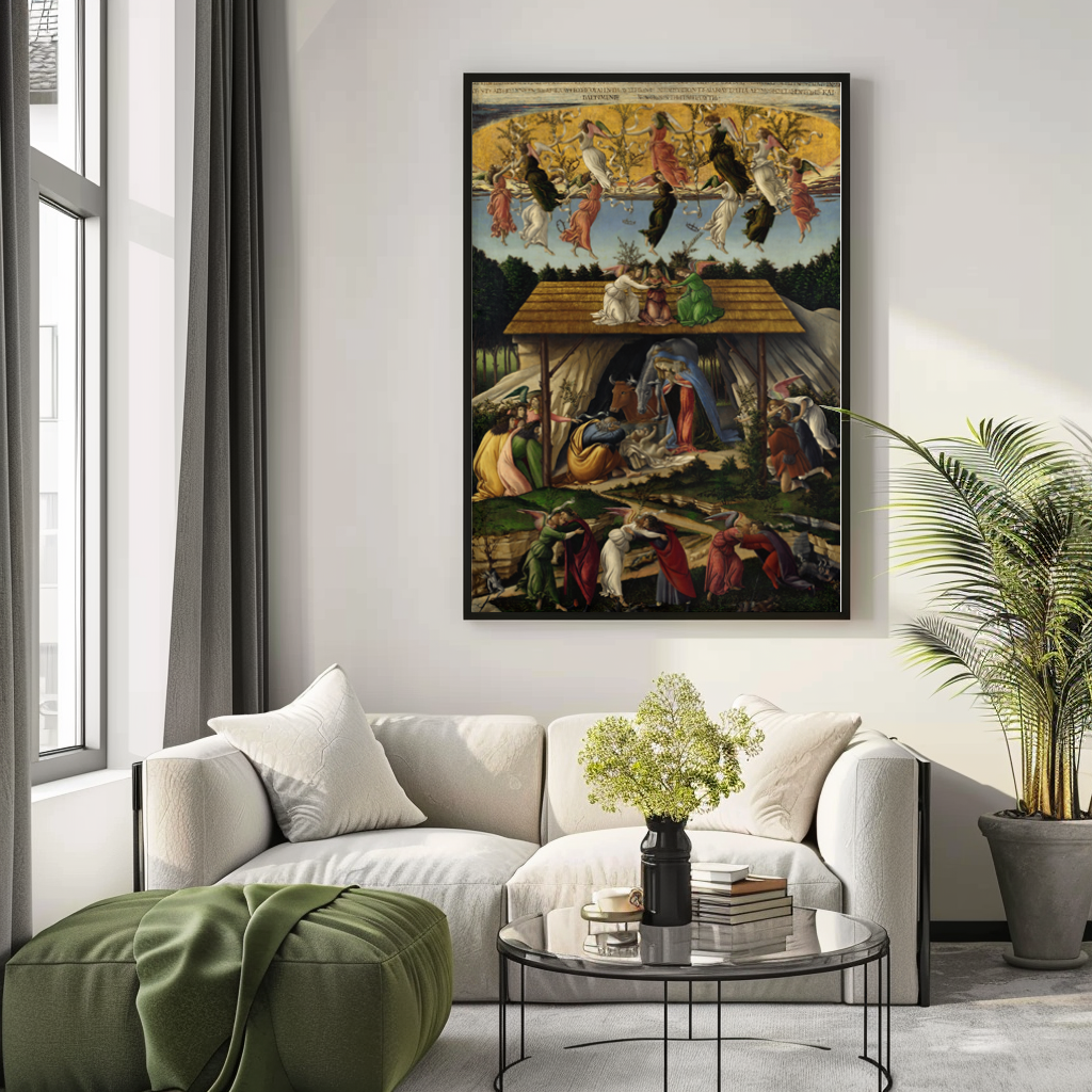 La nativité mystique -Sandro Botticelli - Toile premium 430g (qualité galerie)