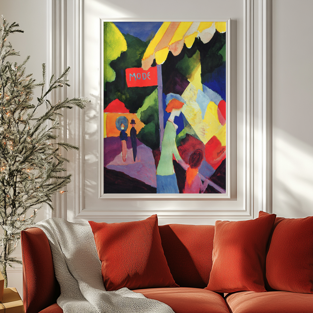 Fashion store - August Macke - Premium canvas 430g (gallery quality)