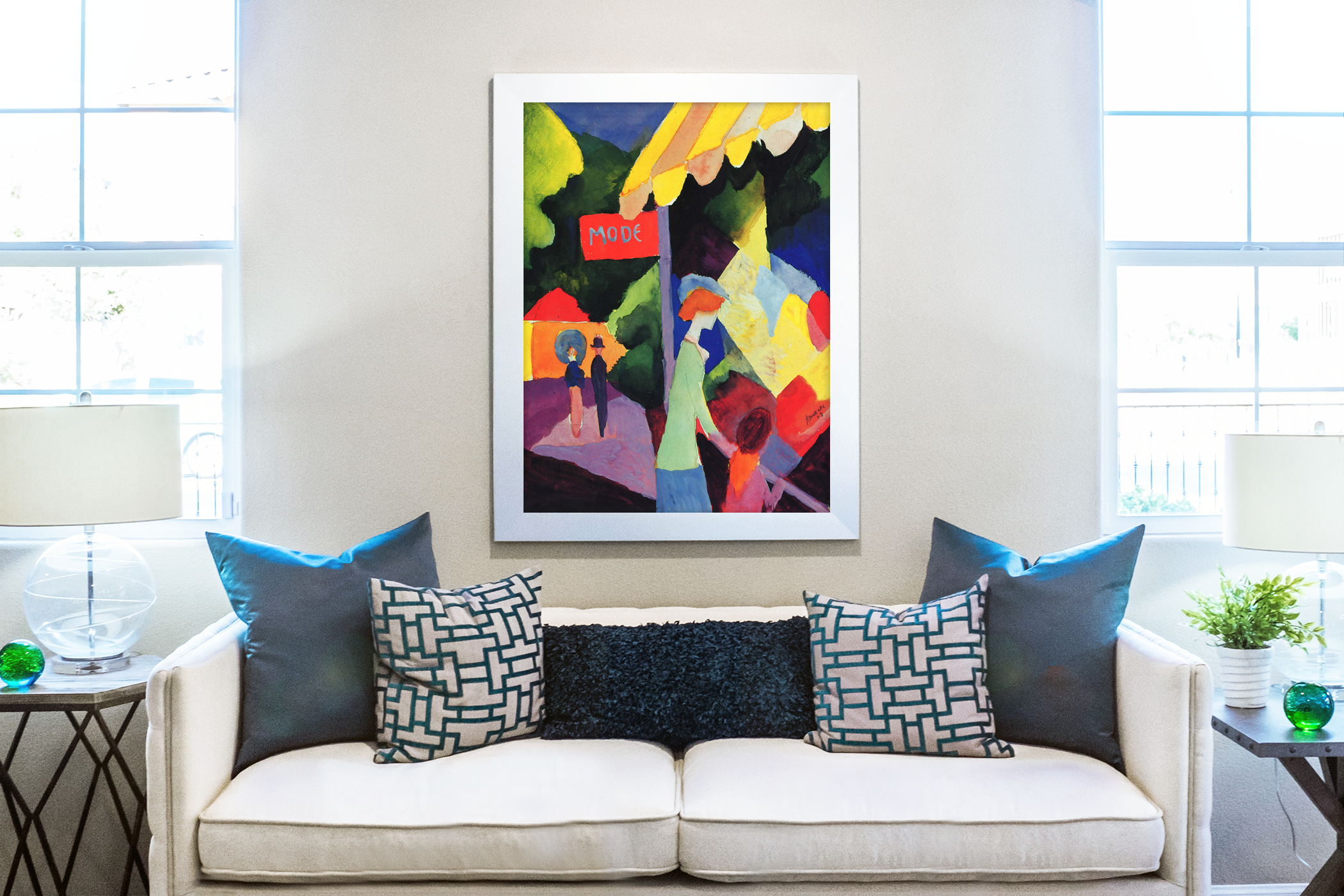 Fashion store - August Macke - Premium canvas 430g (gallery quality)