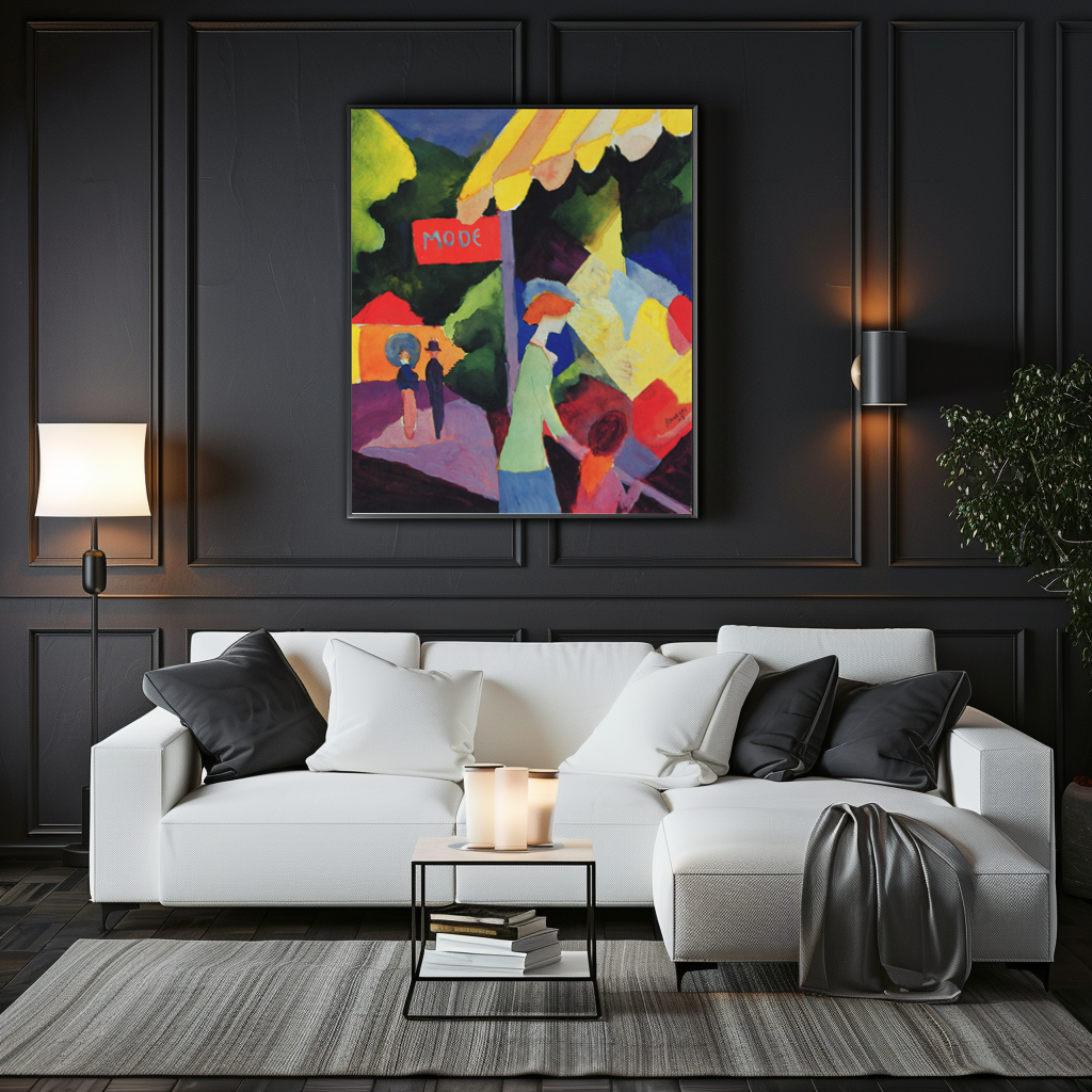 Fashion store - August Macke - Premium canvas 430g (gallery quality)
