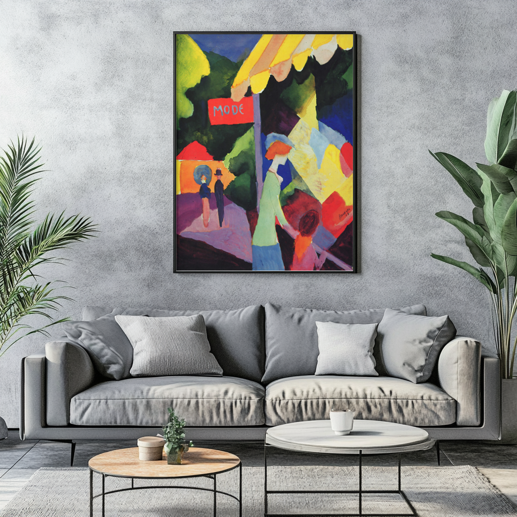 Fashion store - August Macke - Premium canvas 430g (gallery quality)