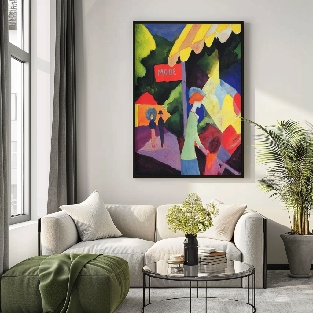 Fashion store - August Macke - Premium canvas 430g (gallery quality)