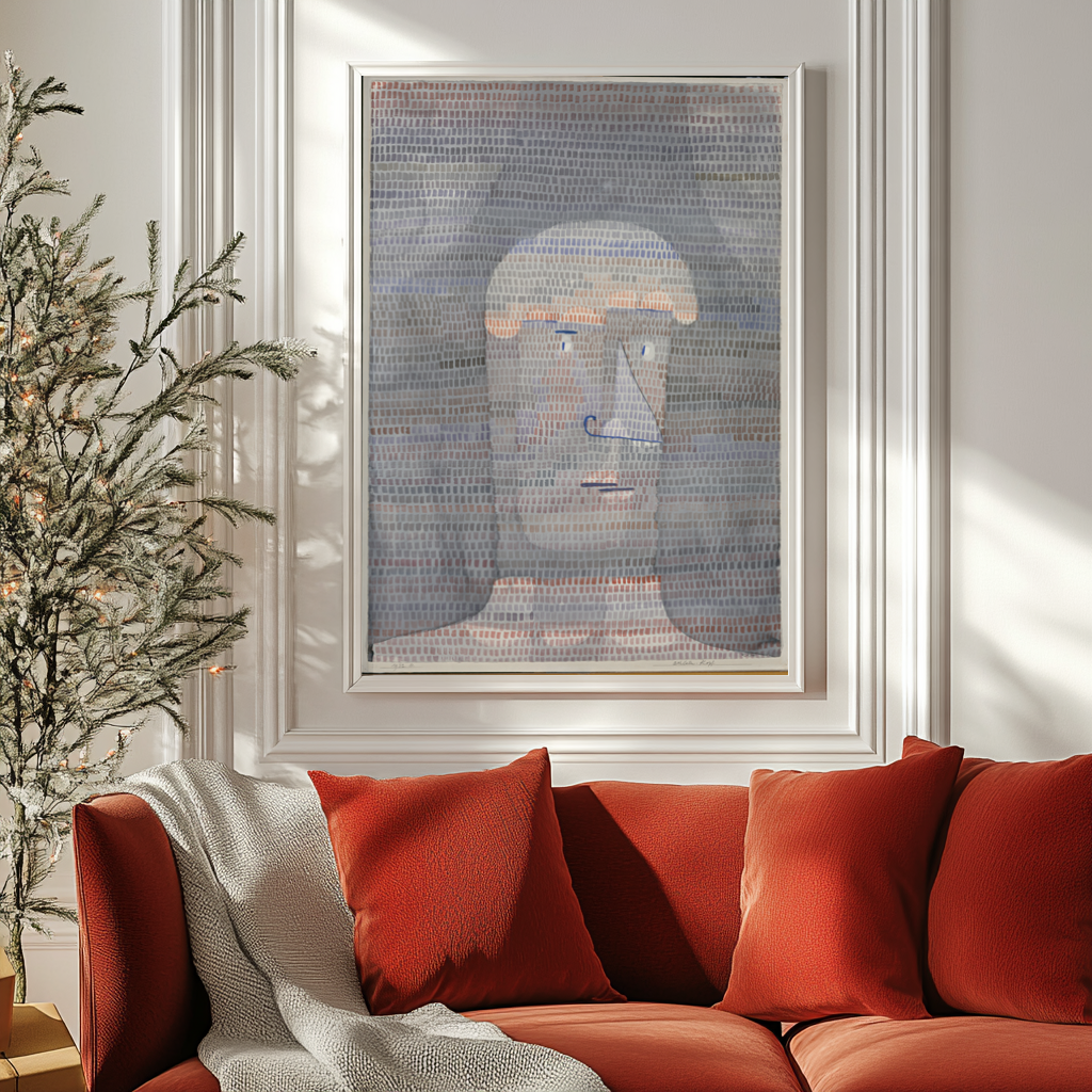 Head of an athlete - Paul Klee - Premium canvas 430g (gallery quality)