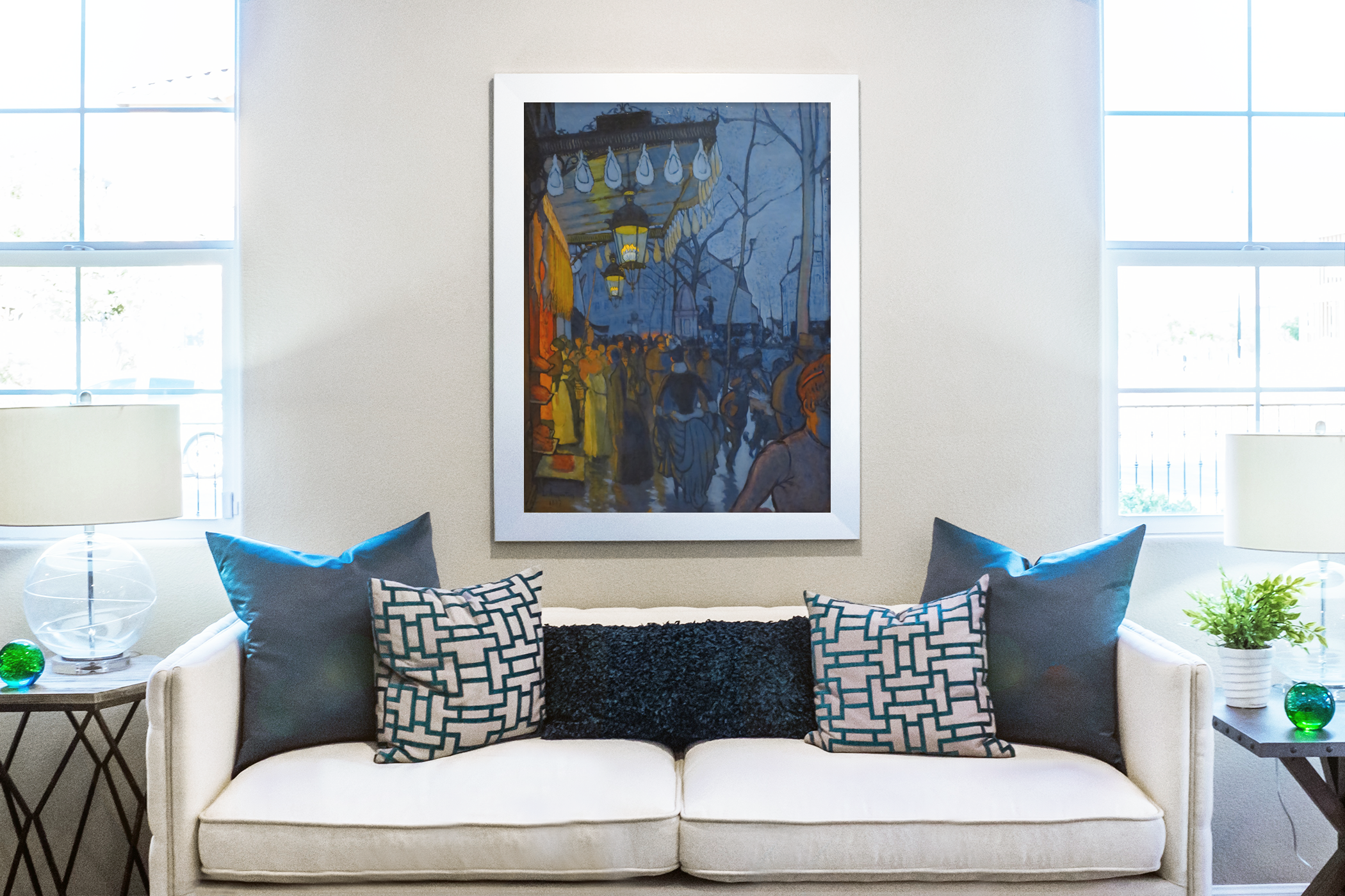 Avenue de Clichy, five in the afternoon - Louis Anquetin - Premium canvas 430g (gallery quality)