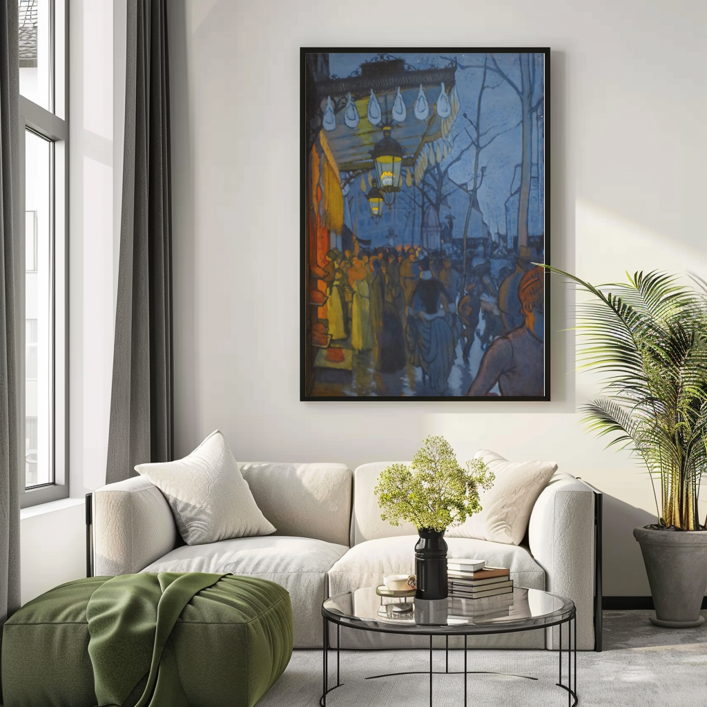 Avenue de Clichy, five in the afternoon - Louis Anquetin - Premium canvas 430g (gallery quality)