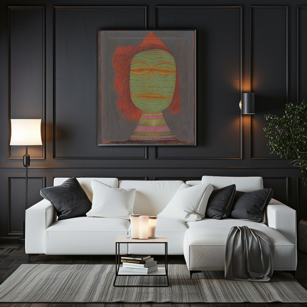 Masque d'acteur - Paul Klee - Toile premium 430g (qualité galerie)